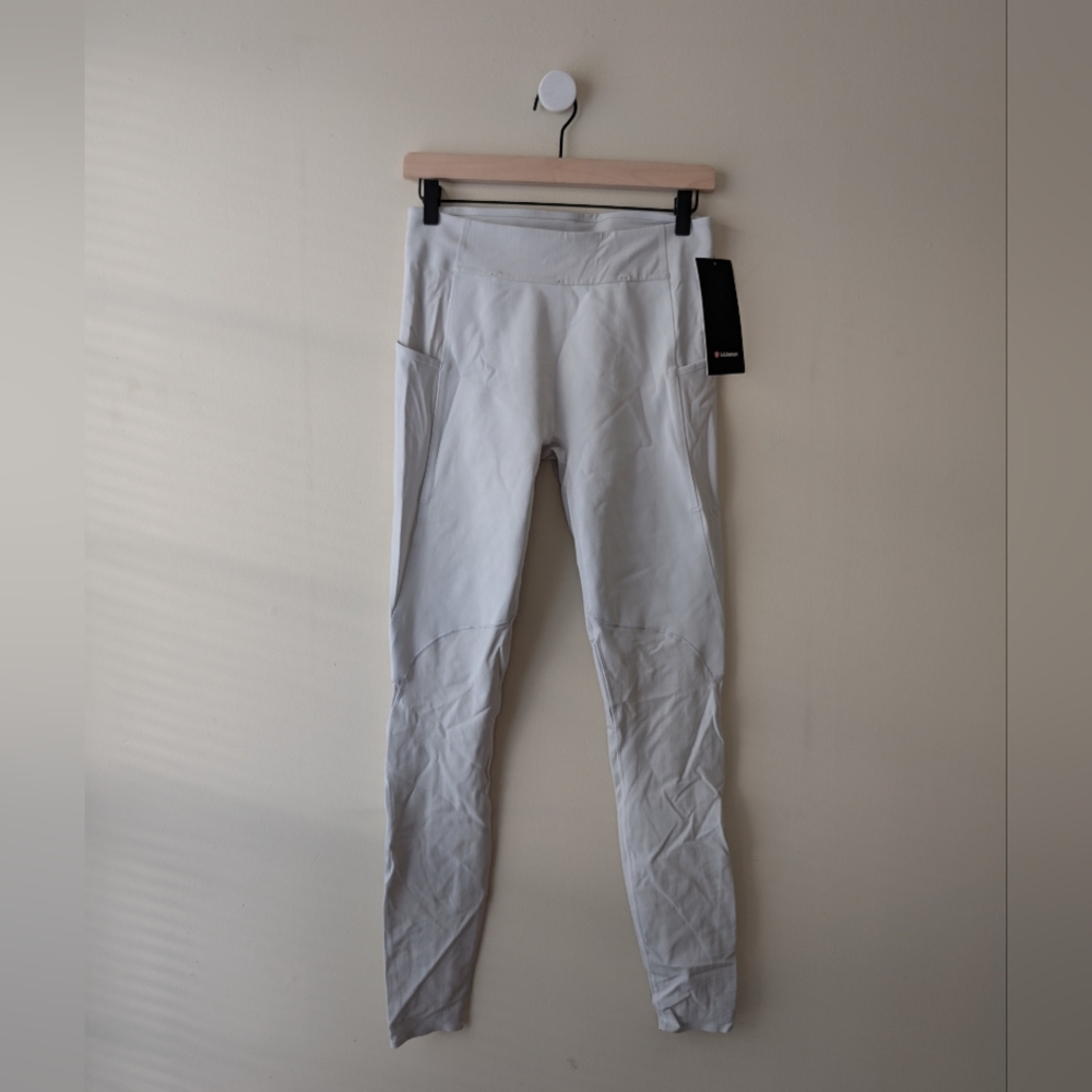 Lululemon Surge Warm Tight 29" White Athletic Leggings